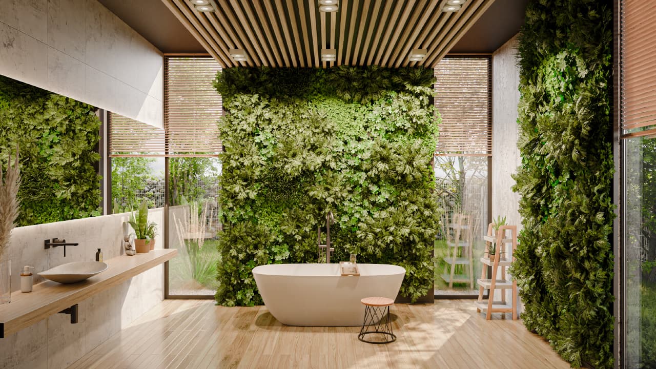 Green Bathroom